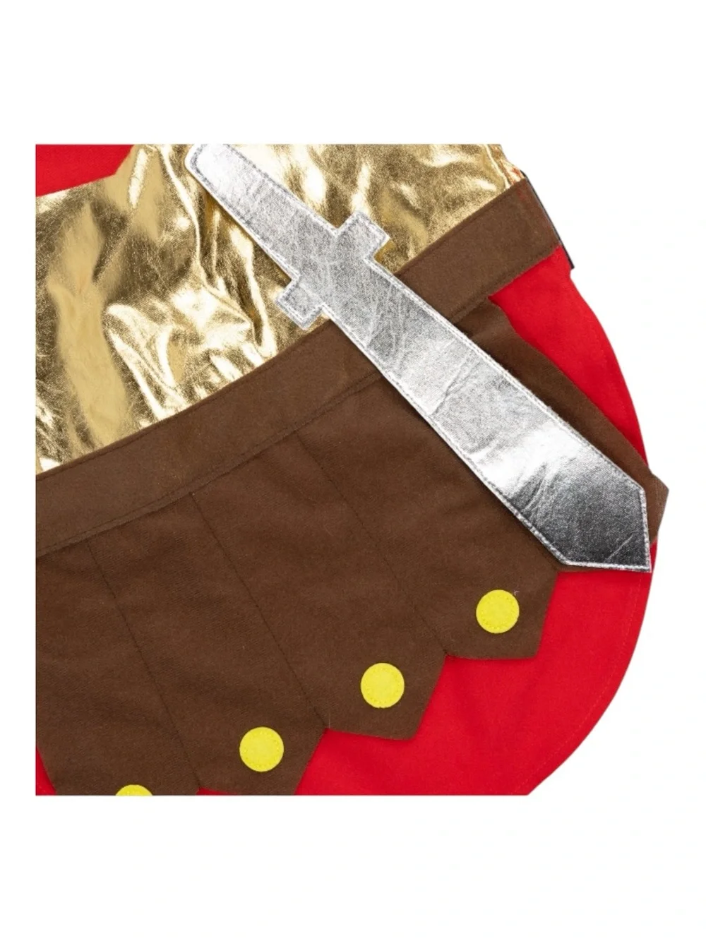 Red and Gold Roman Gladiator Dog Costume Medium